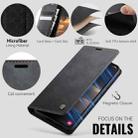 For Samsung Galaxy A34 5G CaseMe 033 Calf Leather Lining Microfibre RFID Blocking Phone Case(Black) - 5