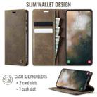 For Samsung Galaxy A35 5G CaseMe 033 Calf Leather Lining Microfibre RFID Blocking Phone Case(Coffee) - 2