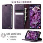 For Samsung Galaxy A35 5G CaseMe 033 Calf Leather Lining Microfibre RFID Blocking Phone Case(Purple) - 2