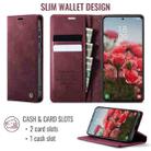 For Samsung Galaxy A36 5G CaseMe 033 Calf Leather Lining Microfibre RFID Blocking Phone Case(Red) - 2