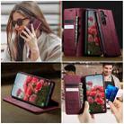 For Samsung Galaxy A36 5G CaseMe 033 Calf Leather Lining Microfibre RFID Blocking Phone Case(Red) - 4