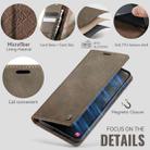 For Samsung Galaxy A56 5G CaseMe 033 Calf Leather Lining Microfibre RFID Blocking Phone Case(Coffee) - 5