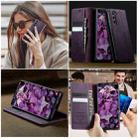For Samsung Galaxy S21+ 5G CaseMe 033 Calf Leather Lining Microfibre RFID Blocking Phone Case(Purple) - 4