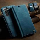 For Samsung Galaxy S22+ 5G CaseMe 033 Calf Leather Lining Microfibre RFID Blocking Phone Case(Green) - 3