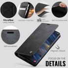 For Samsung Galaxy S21 FE 5G CaseMe 033 Calf Leather Lining Microfibre RFID Blocking Phone Case(Black) - 5