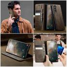 For Samsung Galaxy S21 FE 5G CaseMe 033 Calf Leather Lining Microfibre RFID Blocking Phone Case(Coffee) - 4