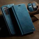 For Samsung Galaxy S21 FE 5G CaseMe 033 Calf Leather Lining Microfibre RFID Blocking Phone Case(Green) - 3