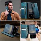 For Samsung Galaxy S21 FE 5G CaseMe 033 Calf Leather Lining Microfibre RFID Blocking Phone Case(Green) - 4