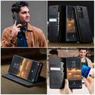 For Samsung Galaxy S21 Ultra 5G CaseMe 033 Calf Leather Lining Microfibre RFID Blocking Phone Case(Black) - 4