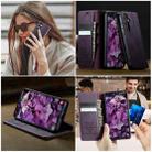 For Samsung Galaxy S24+ / S25+ 5G CaseMe 033 Calf Leather Lining Microfibre RFID Blocking Phone Case(Purple) - 4