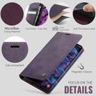 For Samsung Galaxy S24+ / S25+ 5G CaseMe 033 Calf Leather Lining Microfibre RFID Blocking Phone Case(Purple) - 5