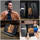 For Samsung Galaxy S24+ / S25+ 5G CaseMe 033 Calf Leather Lining Microfibre RFID Blocking Phone Case(Black) - 4