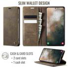 For Samsung Galaxy S24+ / S25+ 5G CaseMe 033 Calf Leather Lining Microfibre RFID Blocking Phone Case(Coffee) - 2