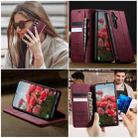 For Samsung Galaxy S24+ / S25+ 5G CaseMe 033 Calf Leather Lining Microfibre RFID Blocking Phone Case(Red) - 4
