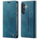 For Samsung Galaxy S24+ / S25+ 5G CaseMe 033 Calf Leather Lining Microfibre RFID Blocking Phone Case(Green) - 1