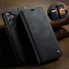 For Samsung Galaxy S25 Ultra 5G CaseMe 033 Calf Leather Lining Microfibre RFID Blocking Phone Case(Black) - 3