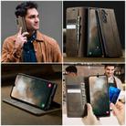 For Samsung Galaxy S25 Ultra 5G CaseMe 033 Calf Leather Lining Microfibre RFID Blocking Phone Case(Coffee) - 4