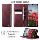 For Samsung Galaxy S25 Ultra 5G CaseMe 033 Calf Leather Lining Microfibre RFID Blocking Phone Case(Red) - 2