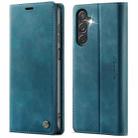 For Samsung Galaxy S25 Ultra 5G CaseMe 033 Calf Leather Lining Microfibre RFID Blocking Phone Case(Green) - 1