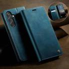For Samsung Galaxy S25 Ultra 5G CaseMe 033 Calf Leather Lining Microfibre RFID Blocking Phone Case(Green) - 3