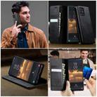 For Samsung Galaxy A51 CaseMe 033 Calf Leather Lining Microfibre RFID Blocking Phone Case(Black) - 4