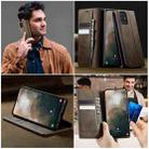 For Samsung Galaxy A51 CaseMe 033 Calf Leather Lining Microfibre RFID Blocking Phone Case(Coffee) - 4