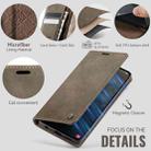 For Samsung Galaxy A51 CaseMe 033 Calf Leather Lining Microfibre RFID Blocking Phone Case(Coffee) - 5
