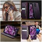 For Samsung Galaxy A51 CaseMe 033 Calf Leather Lining Microfibre RFID Blocking Phone Case(Purple) - 4