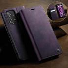 For Samsung Galaxy A52/A52S 5G CaseMe 033 Calf Leather Lining Microfibre RFID Blocking Phone Case(Purple) - 3