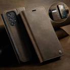 For Samsung Galaxy A53 CaseMe 033 Calf Leather Lining Microfibre RFID Blocking Phone Case(Coffee) - 3