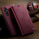 For Samsung Galaxy A54 CaseMe 033 Calf Leather Lining Microfibre RFID Blocking Phone Case(Red) - 3