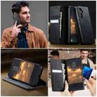 For Samsung Galaxy A55 CaseMe 033 Calf Leather Lining Microfibre RFID Blocking Phone Case(Black) - 4