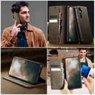 For Samsung Galaxy A55 CaseMe 033 Calf Leather Lining Microfibre RFID Blocking Phone Case(Coffee) - 4