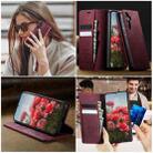 For Samsung Galaxy A55 CaseMe 033 Calf Leather Lining Microfibre RFID Blocking Phone Case(Red) - 4