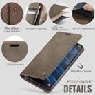 For Samsung Galaxy A14 CaseMe 033 Calf Leather Lining Microfibre RFID Blocking Phone Case(Coffee) - 5