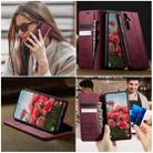 For Samsung Galaxy A14 CaseMe 033 Calf Leather Lining Microfibre RFID Blocking Phone Case(Red) - 4
