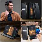For Samsung Galaxy A25 CaseMe 033 Calf Leather Lining Microfibre RFID Blocking Phone Case(Black) - 4