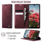 For Samsung Galaxy A25 CaseMe 033 Calf Leather Lining Microfibre RFID Blocking Phone Case(Red) - 2