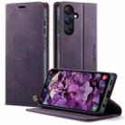 For Samsung Galaxy A25 CaseMe 033 Calf Leather Lining Microfibre RFID Blocking Phone Case(Purple) - 1