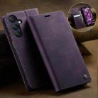 For Samsung Galaxy A25 CaseMe 033 Calf Leather Lining Microfibre RFID Blocking Phone Case(Purple) - 3