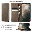 For Samsung Galaxy A26 CaseMe 033 Calf Leather Lining Microfibre RFID Blocking Phone Case(Coffee) - 2