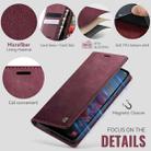 For Samsung Galaxy A26 CaseMe 033 Calf Leather Lining Microfibre RFID Blocking Phone Case(Red) - 5