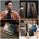 For Samsung Galaxy S20+ CaseMe 033 Calf Leather Lining Microfibre RFID Blocking Phone Case(Coffee) - 4