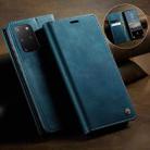 For Samsung Galaxy S20+ CaseMe 033 Calf Leather Lining Microfibre RFID Blocking Phone Case(Green) - 3
