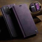 For Samsung Galaxy S20+ CaseMe 033 Calf Leather Lining Microfibre RFID Blocking Phone Case(Purple) - 3