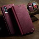 For Samsung Galaxy A50s / A30s CaseMe 033 Calf Leather Lining Microfibre RFID Blocking Phone Case(Red) - 3