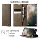 For Samsung Galaxy S10 CaseMe 033 Calf Leather Lining Microfibre RFID Blocking Phone Case(Coffee) - 2