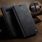 For Samsung Galaxy S10+ CaseMe 033 Calf Leather Lining Microfibre RFID Blocking Phone Case(Black) - 3