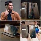 For Samsung Galaxy S20 FE CaseMe 033 Calf Leather Lining Microfibre RFID Blocking Phone Case(Coffee) - 4