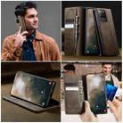 For Samsung Galaxy S20 Ultra CaseMe 033 Calf Leather Lining Microfibre RFID Blocking Phone Case(Coffee) - 4